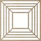 Ekena Millwork Raven Wood Fretwork Pierced Ceiling Medallion, Hickory, 18"OD x 6 5/8"ID x 3/8"T CMWP18X18X0375RAHI - alternate 3
